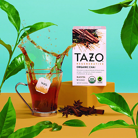Tea Bags, Organic Chai, 16/Box, 6 Boxes/Carton (00305)