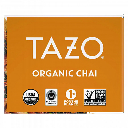 Tea Bags, Organic Chai, 16/Box, 6 Boxes/Carton (00305)