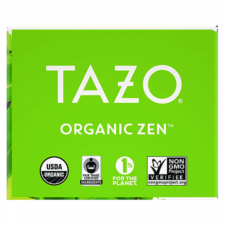 Tea Bags, Organic Zen, 16/Box, 6 Boxes/Carton (00309)