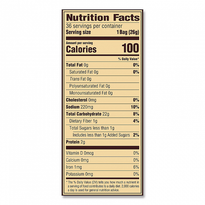 Mini Pretzels. 0.92 oz Pack, 36 Packs/Box, 2 Boxes/Carton (60004087)