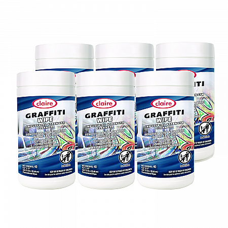 Graffiti Wipe, 1-Ply, 12 x 9.5, Mild Scent, Purple, 6/Carton (963)