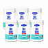 Glass Cleaner Wipes, 1-Ply, 10 x 12, White, 6/Carton (933)