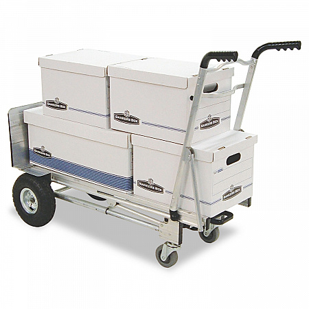 3-in-1 Convertible Hand Truck, 800 lb to 1,000 lb Capacity, 21.06 x 21.85 x 48.03, Aluminum (12312ABL1E)