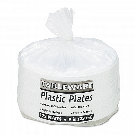 Plastic Dinnerware, Plates, 9