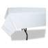 Tatco Paper Table Cover, Embossed Paper with Plastic Liner, 54" x 108", White, 20/Carton (31108)