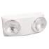 Tatco Swivel Head Twin Beam Emergency Lighting Unit, 12.75"w x 4"d x 5.5"h, White (70012)