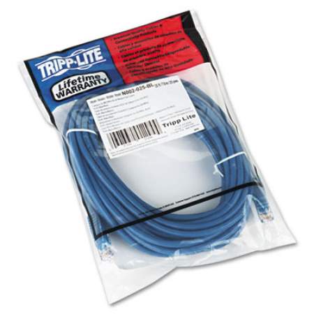 Tripp Lite Cat5e 350MHz Molded Patch Cable, RJ45 (M/M), 25 ft., Blue (N002025BL)