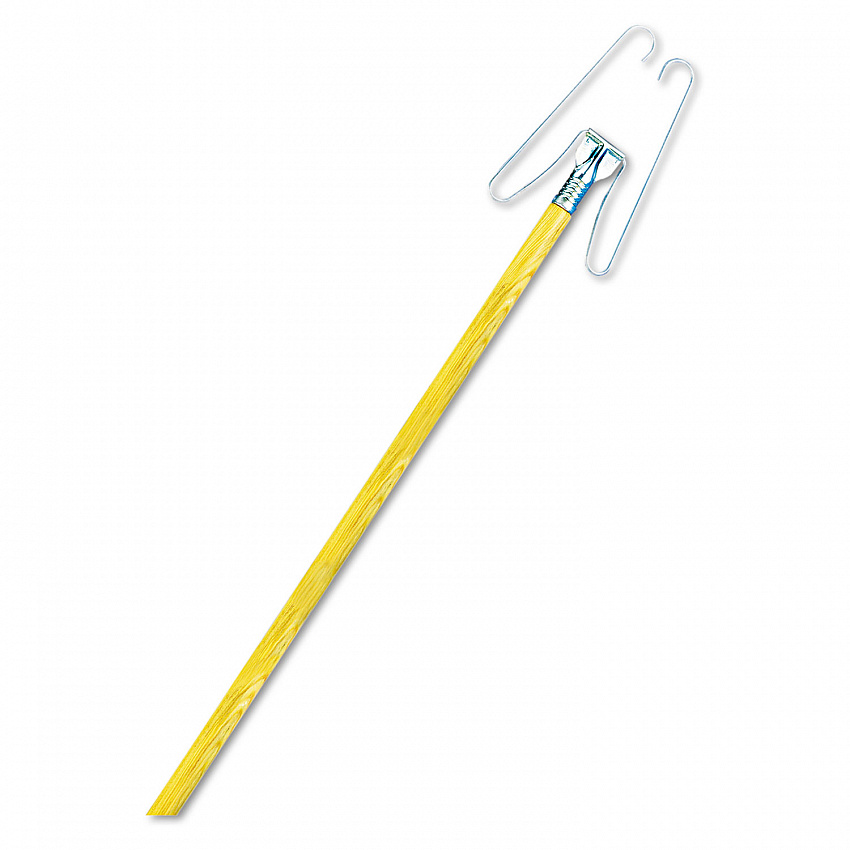 Wedge Dust Mop Head Frame/Lacquered Wood Handle, 0.94" dia x 48" Length, Natural (1492)