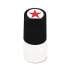 Universal Round Message Stamp, STAR, Pre-Inked/Re-Inkable, Red (10081)