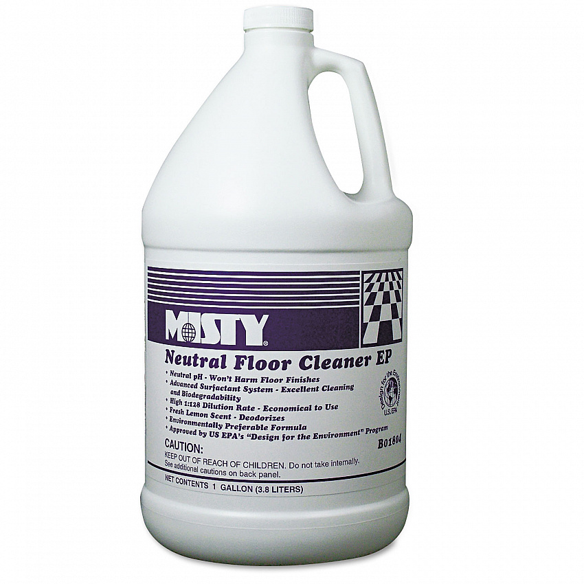 Neutral Floor Cleaner EP, Lemon Scent, 1 gal Bottle, 4/Carton (1033704)