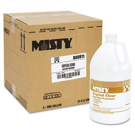 Misty Dust Mop Treatment, Attracts Dirt, Non-Oily, Grapefruit Scent, 1gal, 4/Carton (1003411)