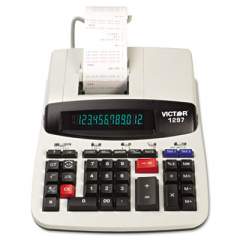 Victor 1297 Two-Color Commercial Printing Calculator, Black/Red Print, 4 Lines/Sec