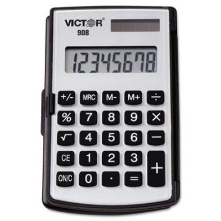 Victor 908 Portable Pocket/Handheld Calculator, 8-Digit LCD