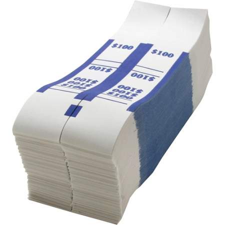 Sparco White Kraft ABA Bill Straps (BS100WK)