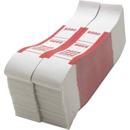 Sparco White Kraft ABA Bill Straps (BS500WK)