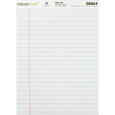 NatureSaver NatureSaver Recycled Legal Ruled Pads (00864)