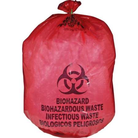 Medegen MHMS Red Biohazard Infectious Waste Bags (MDRB142755)