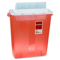 Covidien Transparent Red Sharps Container (STRT10021R)