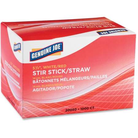 Genuine Joe 5-1/2" Plastic Stir Stick/Straws (20050)