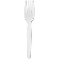 Genuine Joe Heavyweight White Plastic Forks (10430)