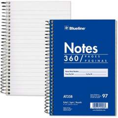 Blueline White Paper Wirebound Steno Pad (AT35B)