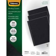 Fellowes Expressions Linen Presentation Covers - Letter, Black, 200 pack (5217001)