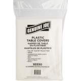 Genuine Joe Plastic Round Tablecovers (10330)