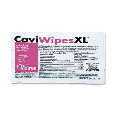 Metrex Caviwipes XL Disinfecting Towelettes (MACW078155)