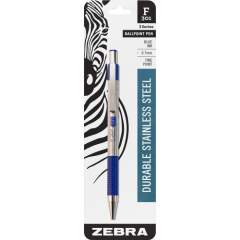 Zebra Pen BCA F-301 Stainless Steel Ballpoint Pens (27121)