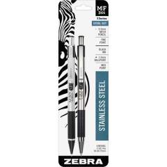 Zebra Pen M/F-301 Nonslip Grip Pen and Pencil Sets (57011)