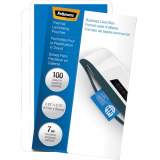 Fellowes Glossy Pouches - Business Card, 7 mil, 100 pack (52059)
