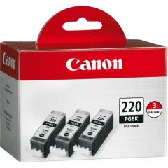 Canon PGI-220BK Original Ink Cartridge (PGI220BK3PK)