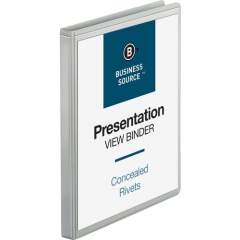 Business Source Round Ring Standard View Binders (09980)