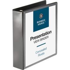 Business Source Round Ring Standard View Binders (09984)