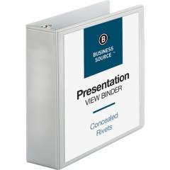 Business Source Round Ring Standard View Binders (09987)
