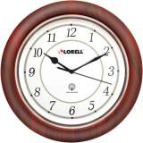 Lorell 13-1/4" Round Wood Wall Clock (60986)