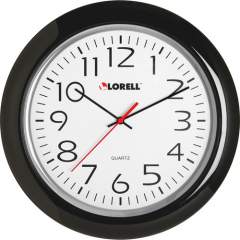 Lorell 13-1/4" Round Quartz Wall Clock (60989)