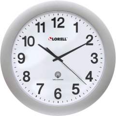 Lorell 12" Round Radio-controlled Wall Clock (60996)