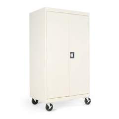 Alera Assembled Mobile Storage Cabinet, with Adjustable Shelves 36w x 24d x 66h, Putty (CM6624PY)