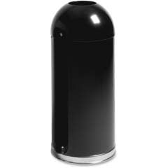 Rubbermaid Commercial 15 Gallon Round Top Waste Receptacle (R1536EOTGLBK)