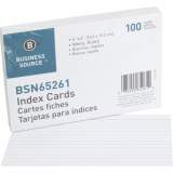 Business Source Ruled White Index Cards (65261)