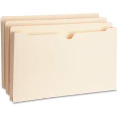 Business Source Straight Tab Cut Legal Recycled File Pocket (65801)