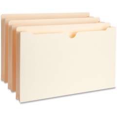 Business Source Straight Tab Cut Legal Recycled File Pocket (65802)