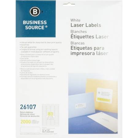 Business Source Address Laser Labels (26107)