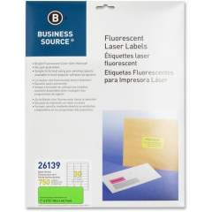 Business Source 1" Fluorescent Laser Labels (26139)