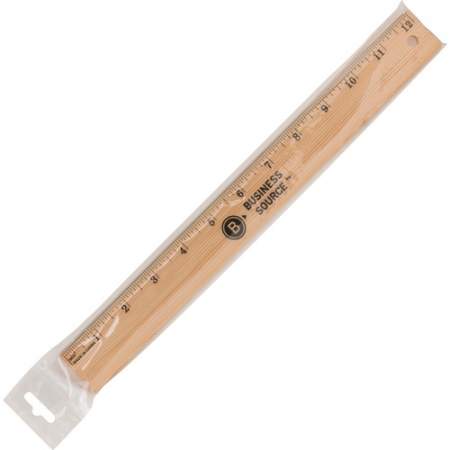 Business Source 12" Imperial Wood Ruler (32360)