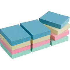 Business Source Premium Plain Pastel Adhesive Notes (16500)