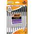 BIC Cristal Ballpoint Stick Pens (MSP10BK)