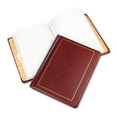 Wilson Jones Looseleaf Corporation Minute Book, 1 Subject, Unruled, Red/Gold Cover, 11 x 8.5, 250 Sheets (039611)