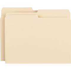 Business Source 1/2 Tab Cut Letter Recycled Top Tab File Folder (17524)